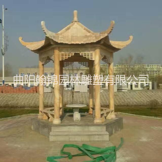 石雕亭子 長廊價格 中式涼亭供應 亭子長廊廠家直銷