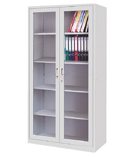 辦公室文件柜鐵皮文件柜玻璃對(duì)開門