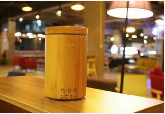 亞馬遜爆款100ML竹筒香薰加濕器環(huán)保木制品加濕香薰復(fù)古工廠直銷