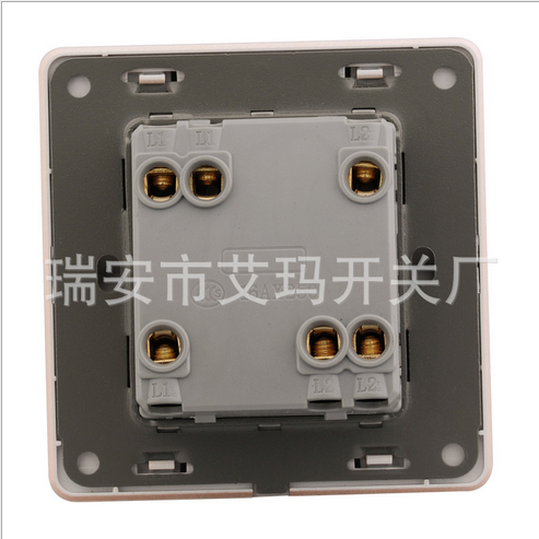西蒙爾墻壁開關(guān)86型大板香檳金 兩開單控開關(guān) 廠家直銷特價(jià)