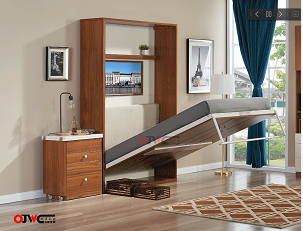 多功能隱形床，分體沙發(fā)隱形床，雙層桌臺隱形床