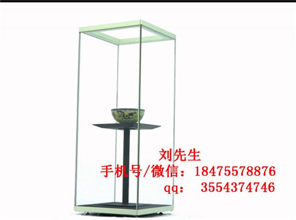 博物館玻璃展示柜古董文物展示柜瓷器透明玻璃展示柜