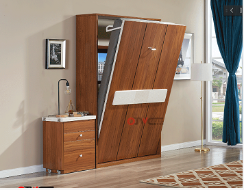 多功能隱形床，分體沙發(fā)隱形床，雙層桌臺隱形床