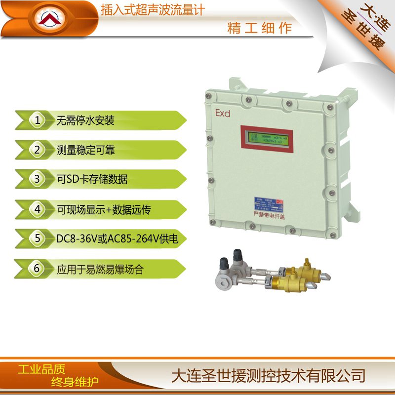云南大理圣世援插入式流量計(jì)TUF-2000*