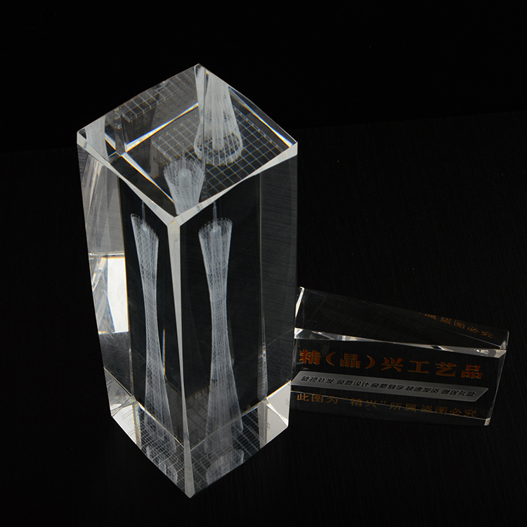 廣州塔 內(nèi)雕水晶紀(jì)念品  廣州特色禮品 水晶3D雕刻