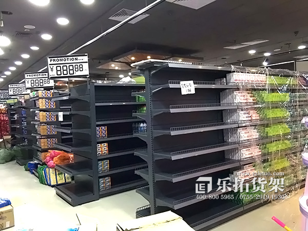 深圳生活超市單雙面鋼制貨架廠家直銷