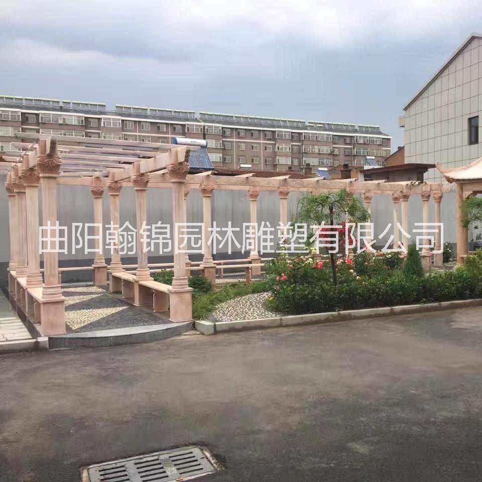 石雕長廊廠家 晚霞紅長廊廠家 供應(yīng)石雕長廊價格