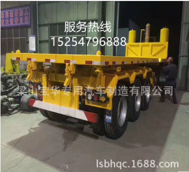 梁山平板自卸半掛車 后翻自卸半掛車 輕型后翻車 掛車 半掛車價格