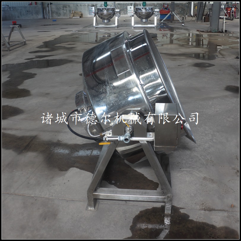 辣椒醬攪拌炒鍋廠家直銷不銹鋼燃氣夾層鍋