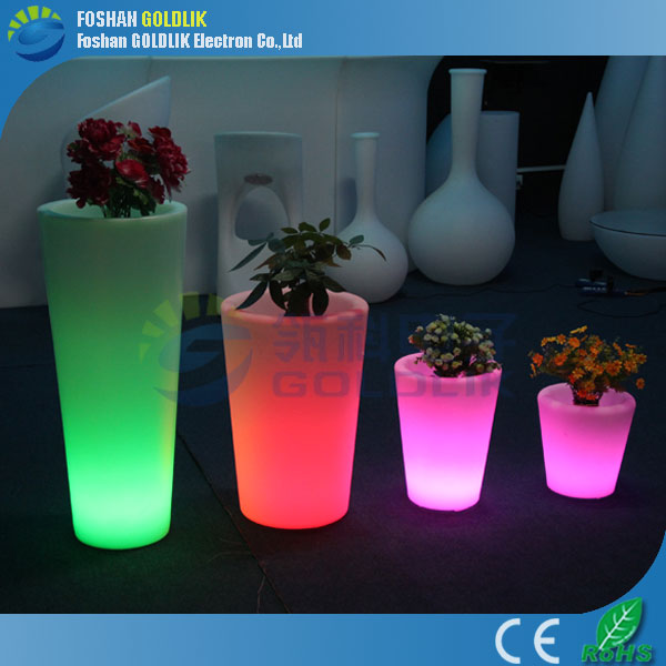 LED圓柱發(fā)光花盆 音樂充電遙控裝飾花盆 庭院酒店戶外發(fā)光花盆 發(fā)光花盆燈 LED發(fā)光花盆
