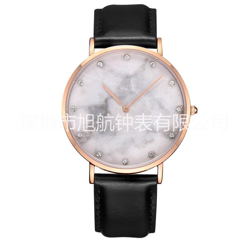 時尚超薄大理石手表 天然大理石，商務禮品手表，情侶學生運動手表 時尚超薄大理石手表 天然大理石