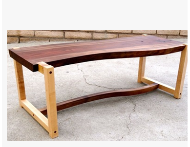 松木大板桌 個(gè)性工業(yè)風(fēng)大板桌