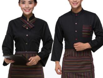 服務(wù)員服裝訂制服務(wù)員服裝定做廠家 服務(wù)員服裝訂制logo 印字