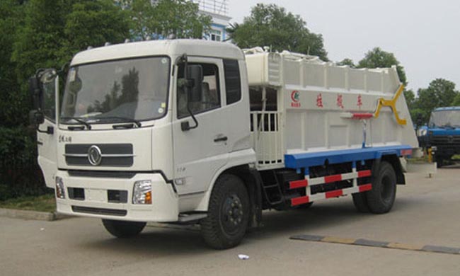 東風天錦側(cè)裝壓縮垃圾車