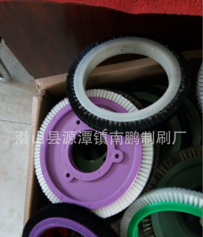 廠家直銷鋁盤染整刷，塑料豬毛染整盤，圓盤刷 劍麻拋光毛刷盤