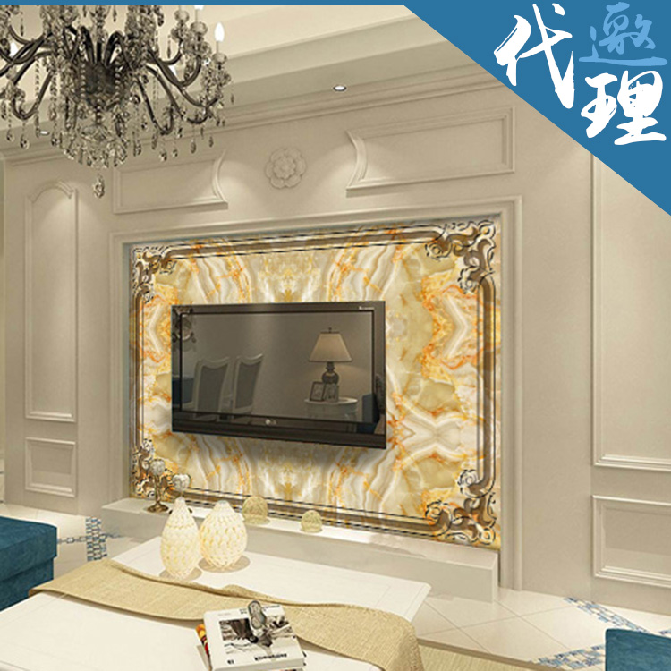 圖案逼真色彩艷麗建夢背景墻