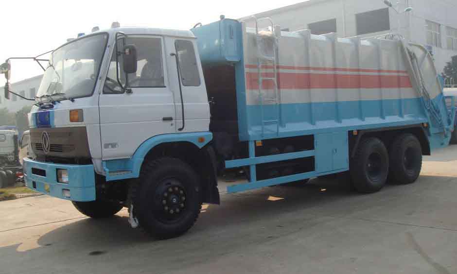 東風(fēng)后雙橋壓縮式垃圾車