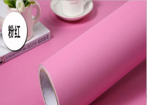 pvc素色防水自粘墻紙壁紙翻新貼加厚不透底 素色波音軟片