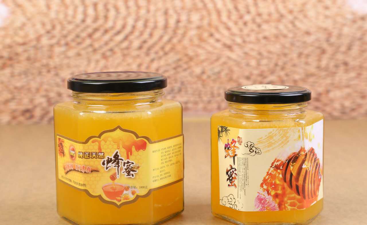 六棱玻璃瓶蜂蜜包裝密封罐果醬瓶罐頭
