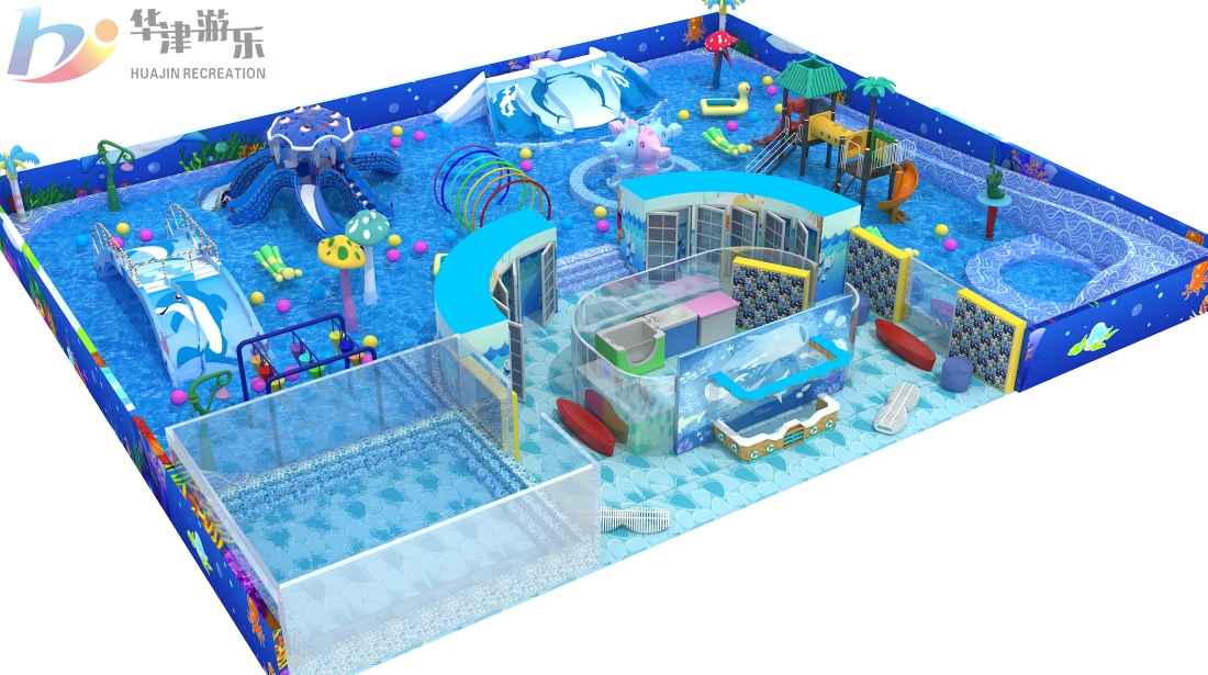 廠家直銷冬季恒溫水池保溫游泳池室內(nèi)水上樂園設備