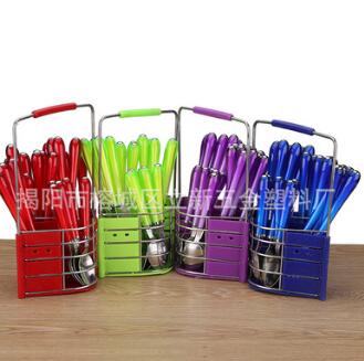 便攜不銹鋼餐具套裝批發(fā) 不銹鋼勺子西餐刀叉 兒童餐具禮品四件套