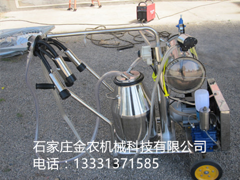 金農(nóng)機械廠家直銷單桶移動真空式擠奶機小型家用奶牛羊擠奶機 擠奶設備 小型家用擠奶機