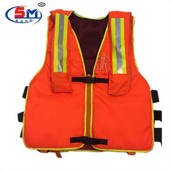 新款消防員充氣式馬甲救生衣 氣脹泡沫綜合式救生衣充氣式救生衣