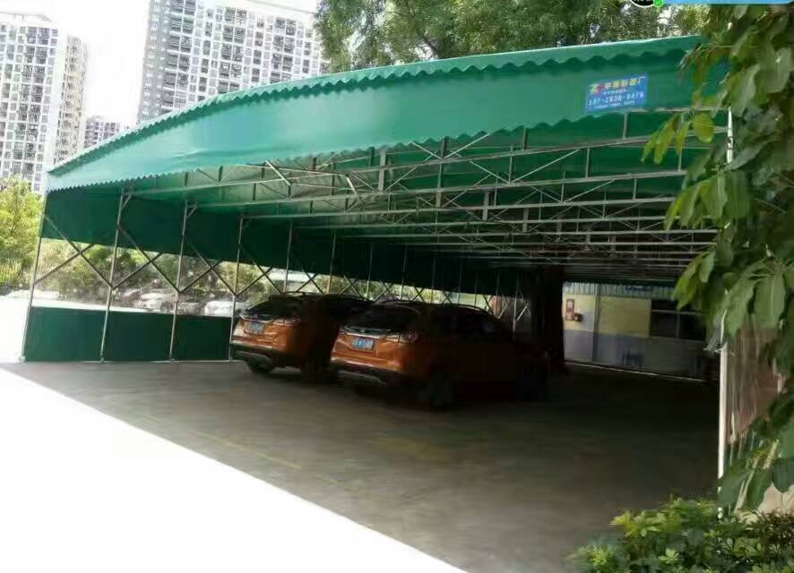 戶外遮陽擋雨推拉移動車棚停車蓬 可推拉伸縮雨棚遮陽蓬 活動蓬
