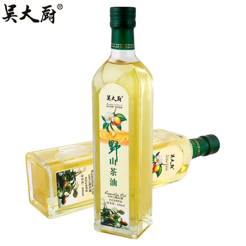 吳大廚山茶油禮盒500MLX2農家茶籽油月子油