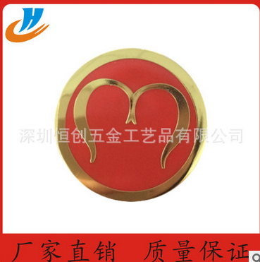 廠家定制金屬烤漆徽章 創(chuàng)意精美琺瑯徽章 金屬胸針?biāo)净招卣露ㄖ?  title=