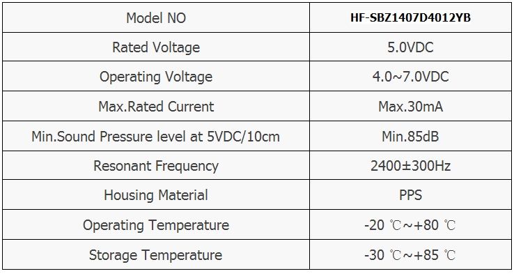 1407貼片有源蜂鳴器14*14*7