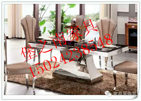 供應(yīng)不銹鋼家具@五金家具@餐桌圖片@五金家具圖片