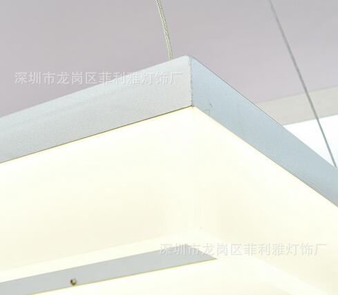 幾何形吸頂燈現(xiàn)代簡約LED吸頂燈方形吸頂燈無極調(diào)光