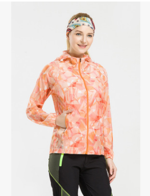 同款透氣防曬皮膚衣女輕薄防水迷彩印花皮膚衣女夏季防曬服