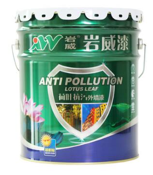 廠家直銷批發(fā)外墻*乳膠漆 巖威建筑工程防水荷葉型彈性外墻漆 巖威漆