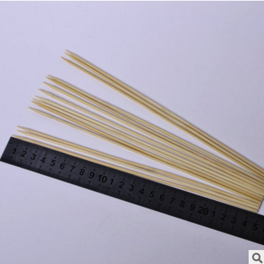 關(guān)東煮骨肉相連肉丸竹簽 12cm白皮鐵炮串 一次性用肉柳扁竹簽批發(fā)