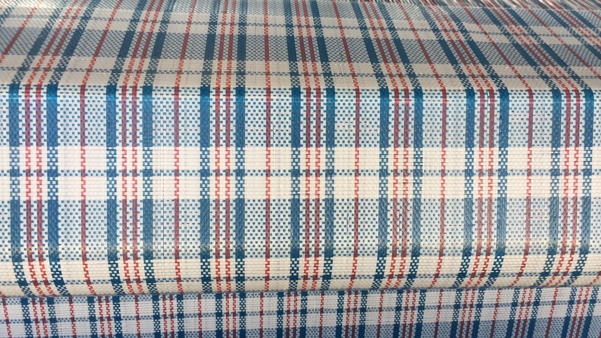 塑編格子布，搬家袋布料