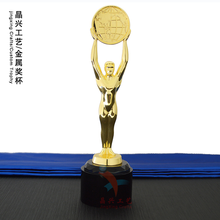 合金獎(jiǎng)杯 金屬獎(jiǎng)杯定制 免費(fèi)排版印LOGO *合金小金人獎(jiǎng) 廣州精興