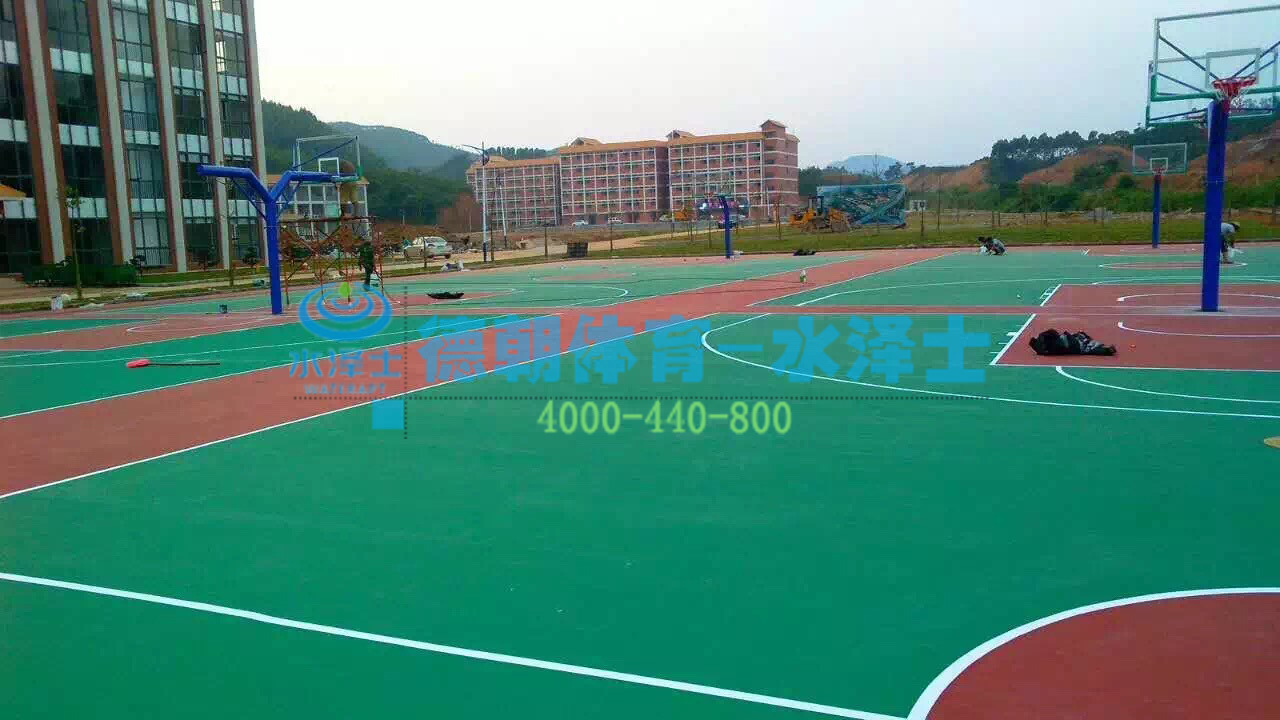 標(biāo)準(zhǔn)籃球場施工 丙烯酸場地材料零售批發(fā) 專業(yè)運(yùn)動場地