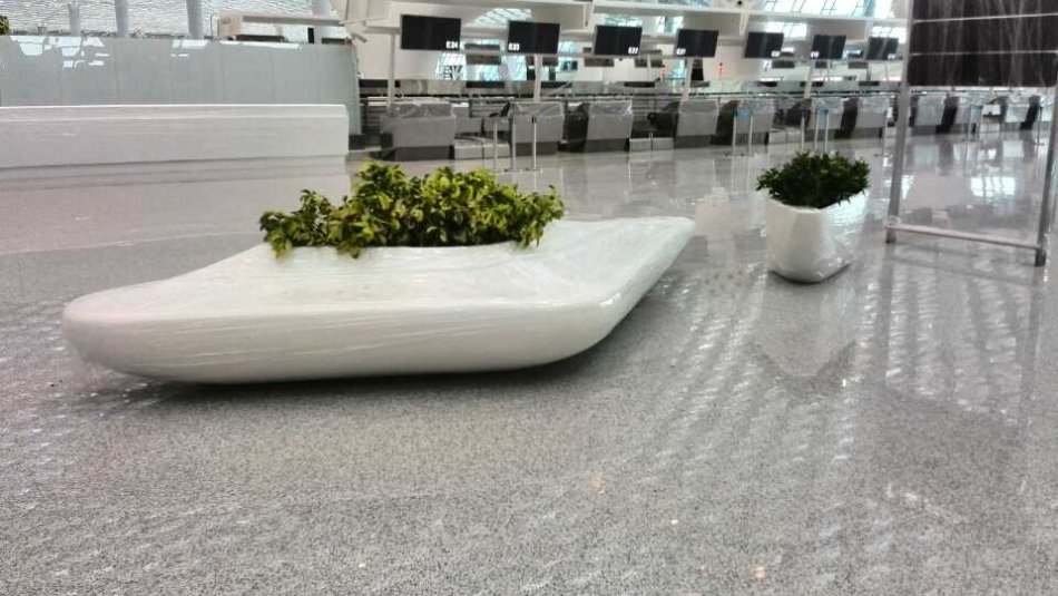 玻璃鋼花盆定制藝術(shù)花盆造型玻璃鋼商場美陳花缽休閑坐凳樹池定做