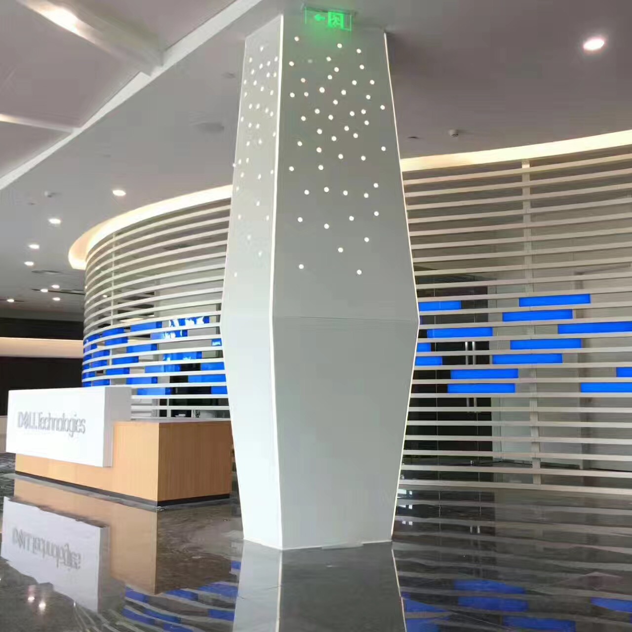 鋁合金方形包柱 大廳方柱子 鋁單板包方柱 鏤空鋁單板