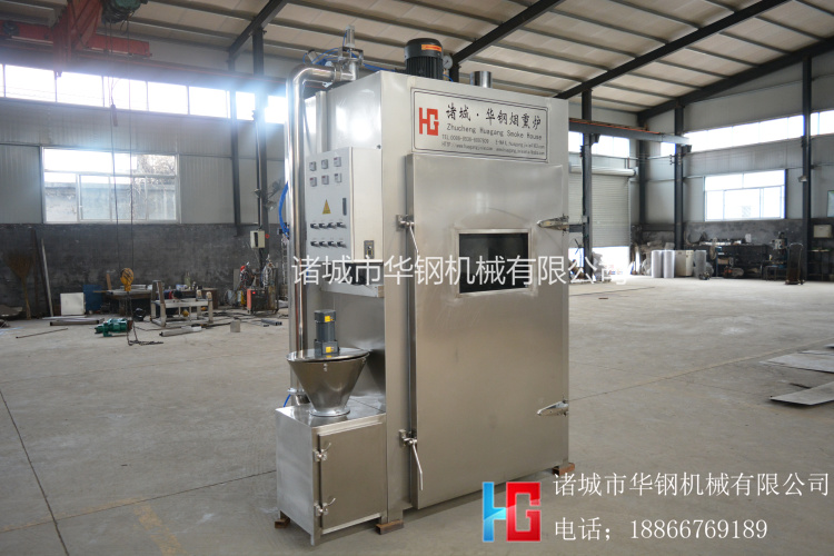 全自動煙熏爐250全自動熏雞蒸煮爐臘腸加工爐