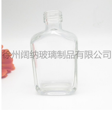 廠家熱銷新款100ml高白料厚底*鋁蓋江小白青春小酒瓶蒙砂酒瓶