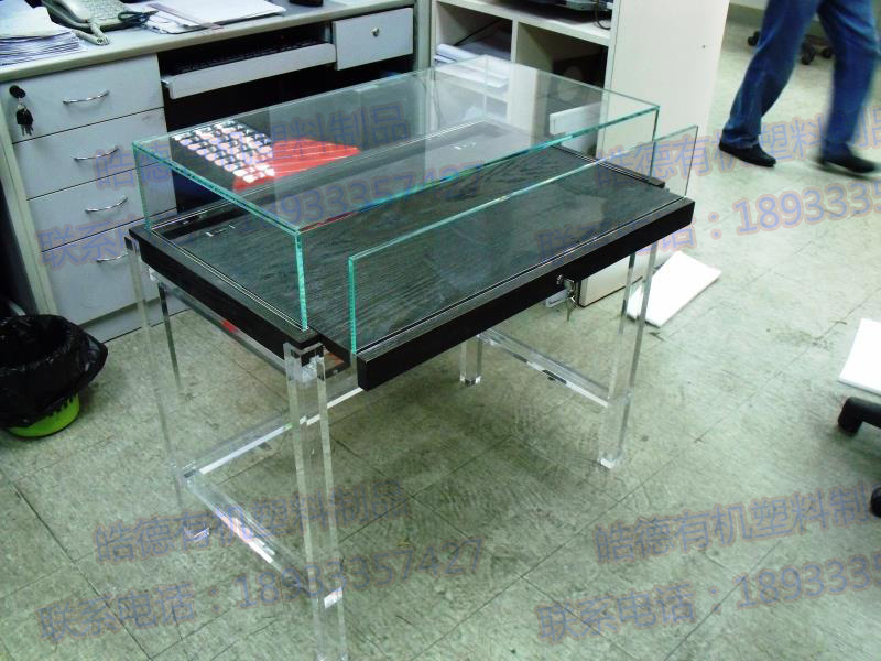 專業(yè)定制有機(jī)玻璃制品首飾展示柜展示架皓德有機(jī)亞克力加工廠