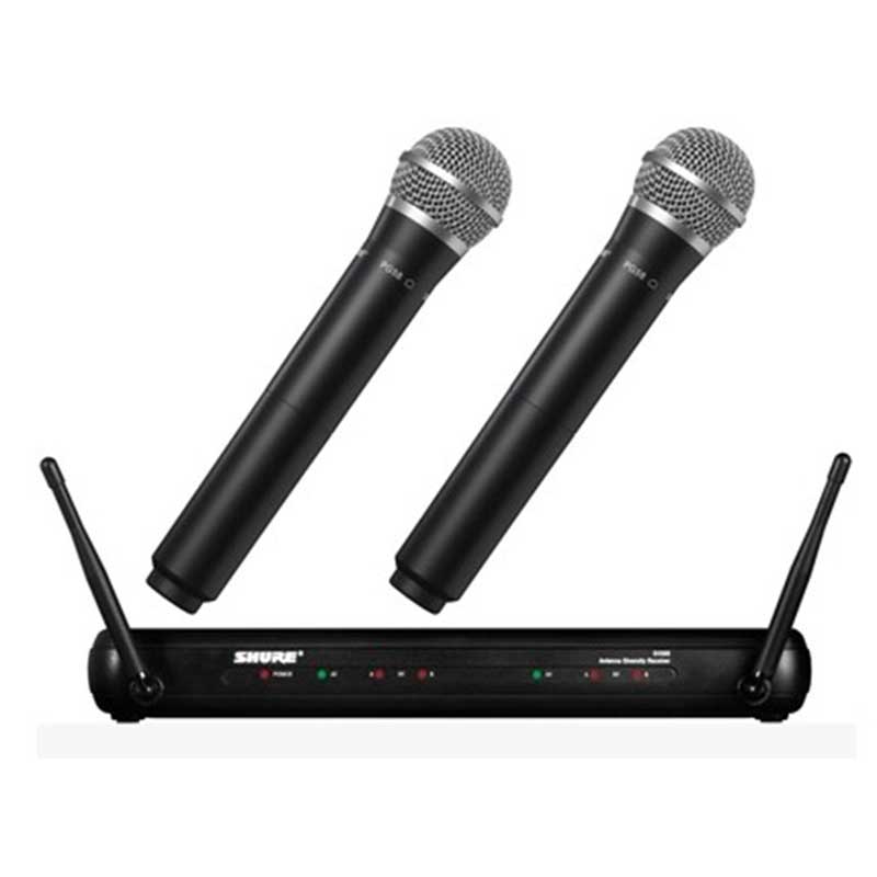 一拖二無線話筒Shure/舒爾 SVX288/PG58無線一拖二手持話筒 演出 KTV話筒 會議/家用話筒麥克風(fēng)