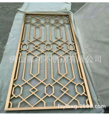 歐式不銹鋼屏風(fēng)制作 黑鈦花格不銹鋼屏風(fēng) 家庭客廳不銹鋼隔斷屏風(fēng)
