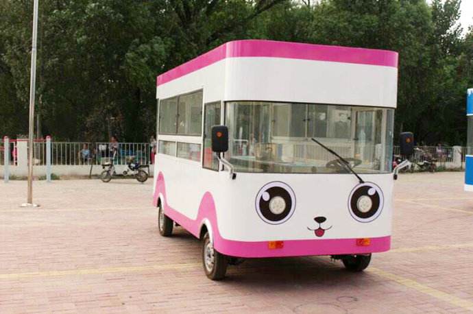 電動，小吃車多功能電動餐車流動四輪美食，電動餐飲車，美食車