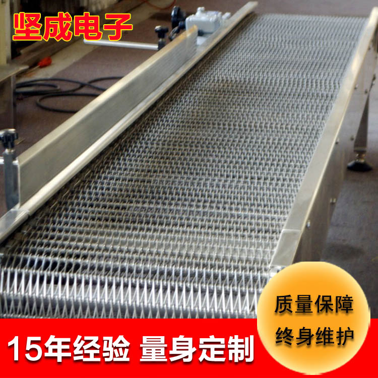 流水線廠家 堅(jiān)成電子特氟龍輸送帶BLN23爬坡轉(zhuǎn)彎耐高溫網(wǎng)帶流水線