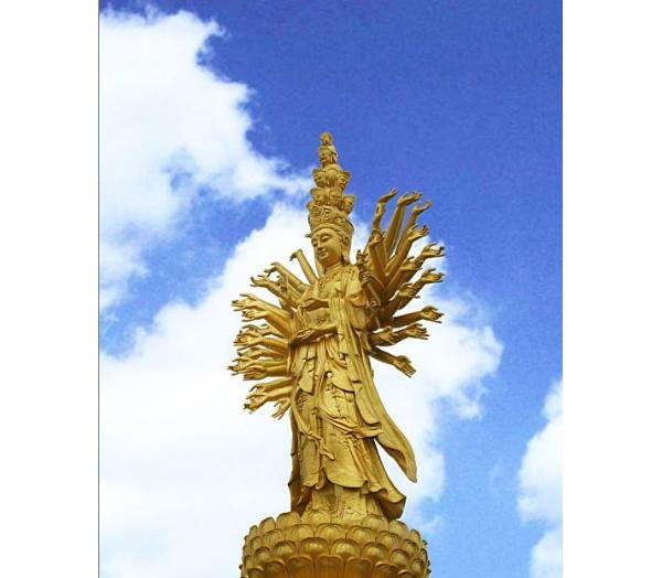 大型銅佛像千手觀音鑄造廠 大型寺廟銅佛像雕塑制造