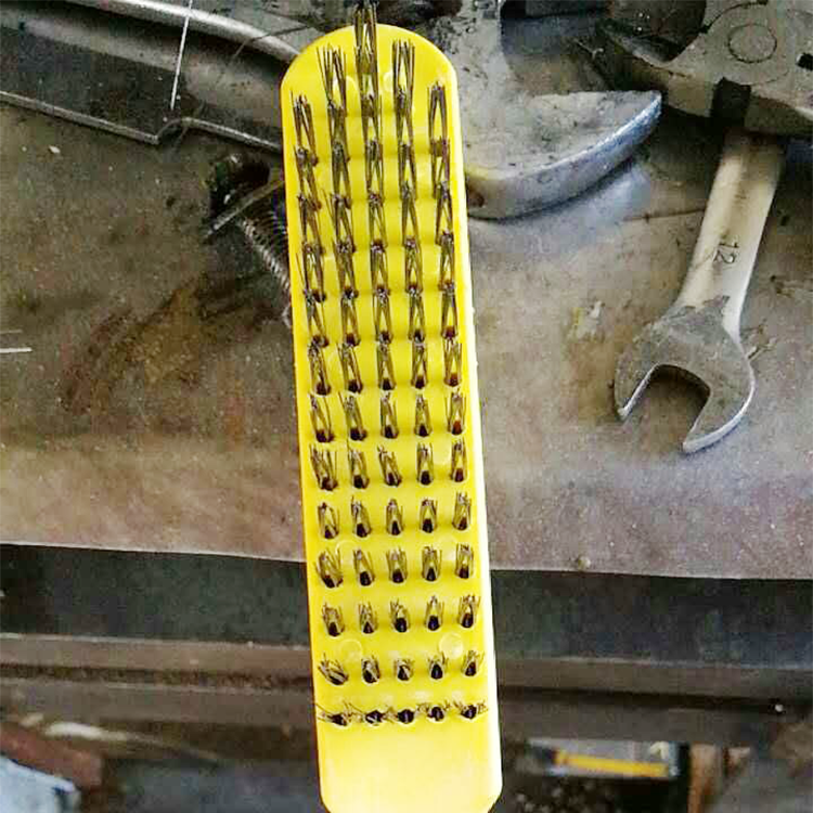 塑柄鋼絲刷 塑料彎柄鋼絲刷 廠家直銷 塑料彎柄鋼絲刷6排除銹